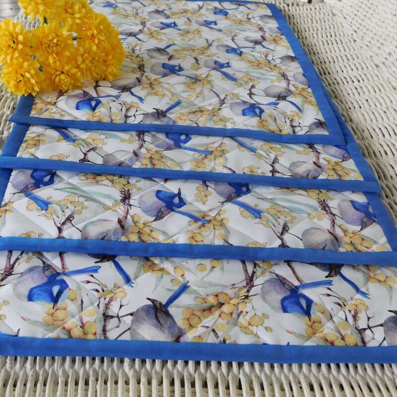 handmade fabric table mats