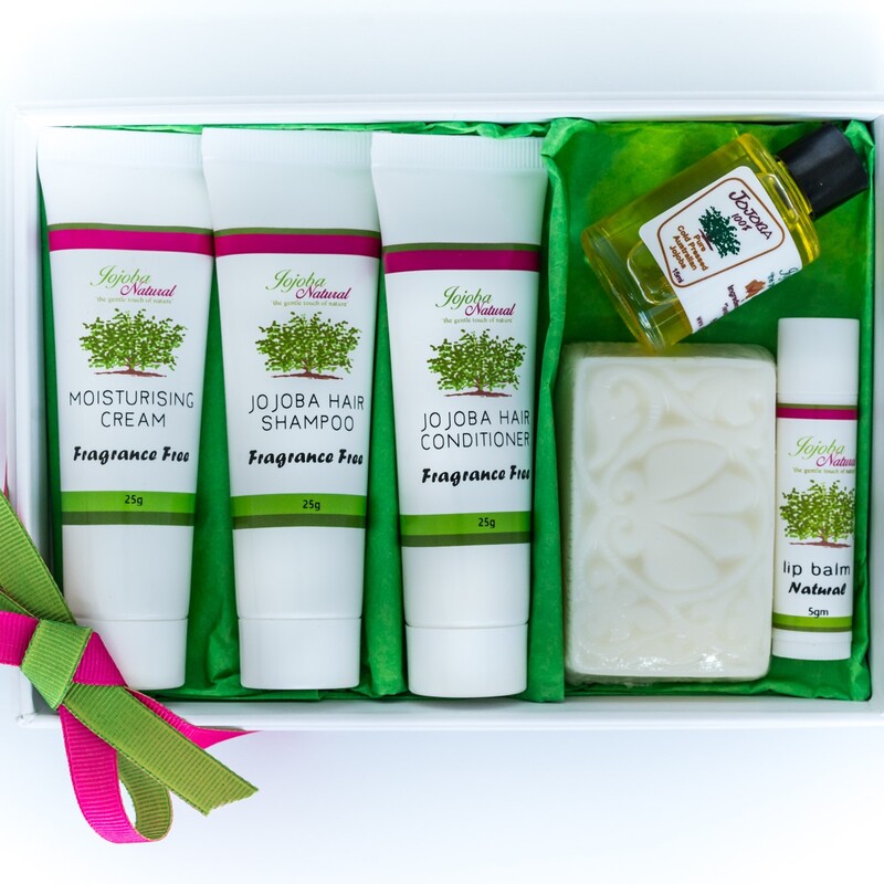 selection of products made from jojoba oils