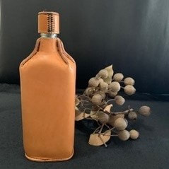 leather covered bottle