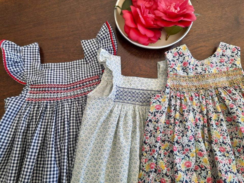 girl's dresses with smocking