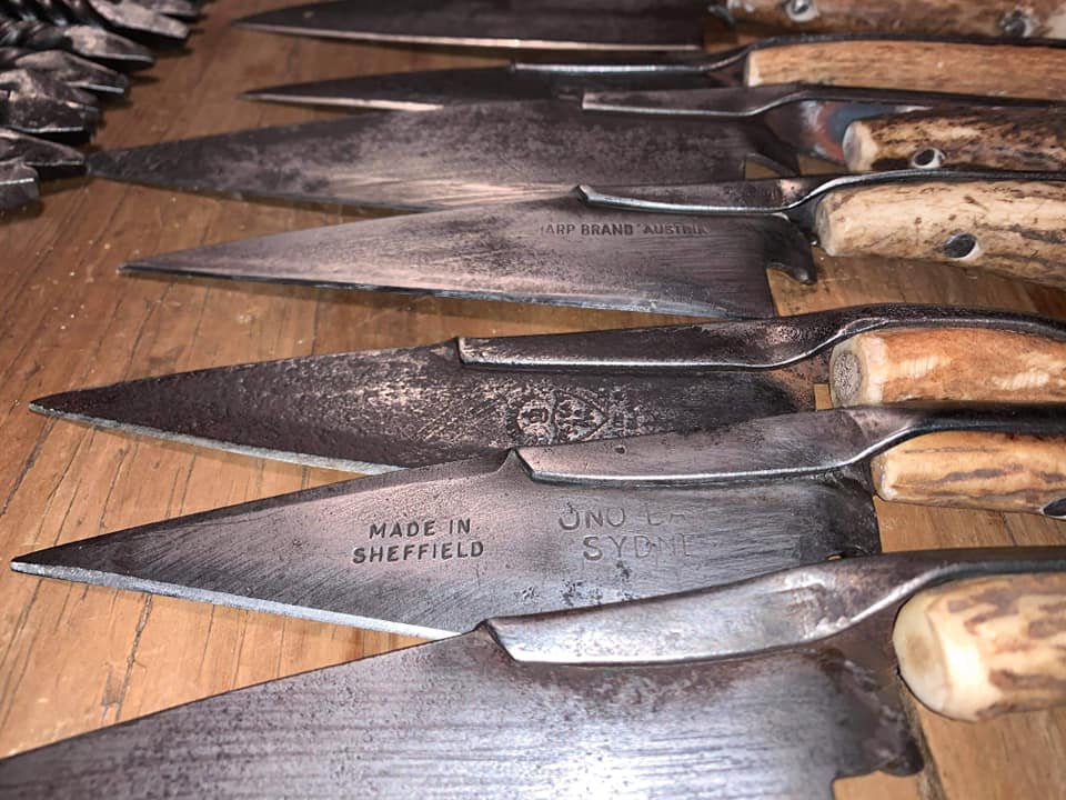 knives made from hand shears